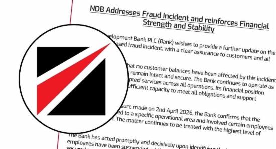 No Impact on Customers as NDB Probes Fraud